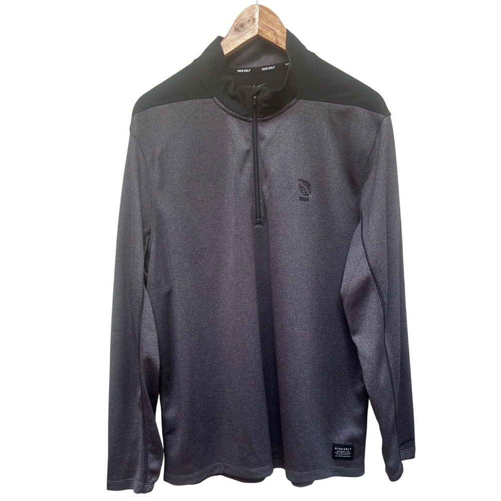 Nike Golf Dri Fit Mens 1/4 Zip Pullover with New Haven‎ country club logo SZL